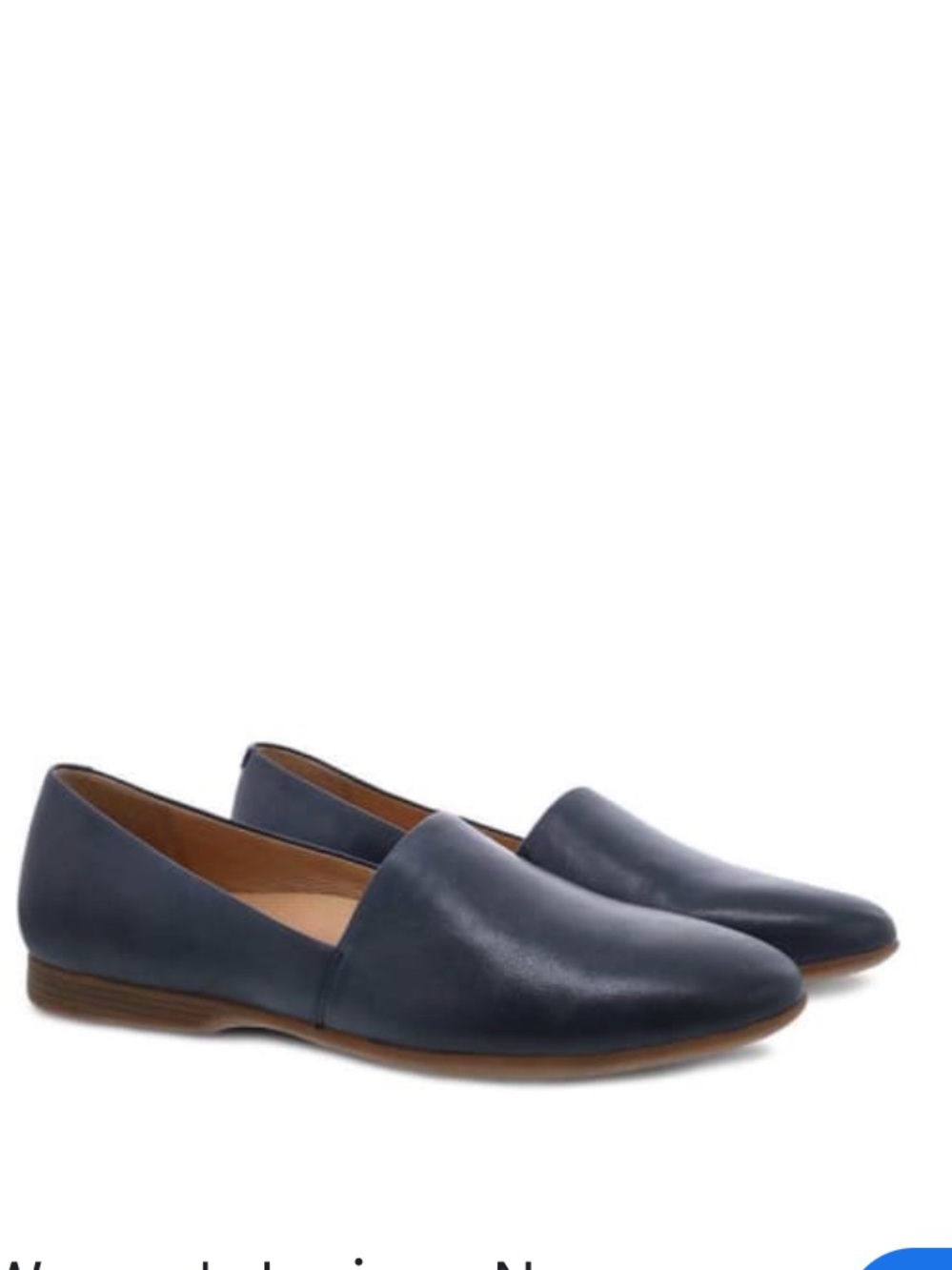 Dansko Lariza Navy Blue Leather Slip-On Flats Women’s Size 40